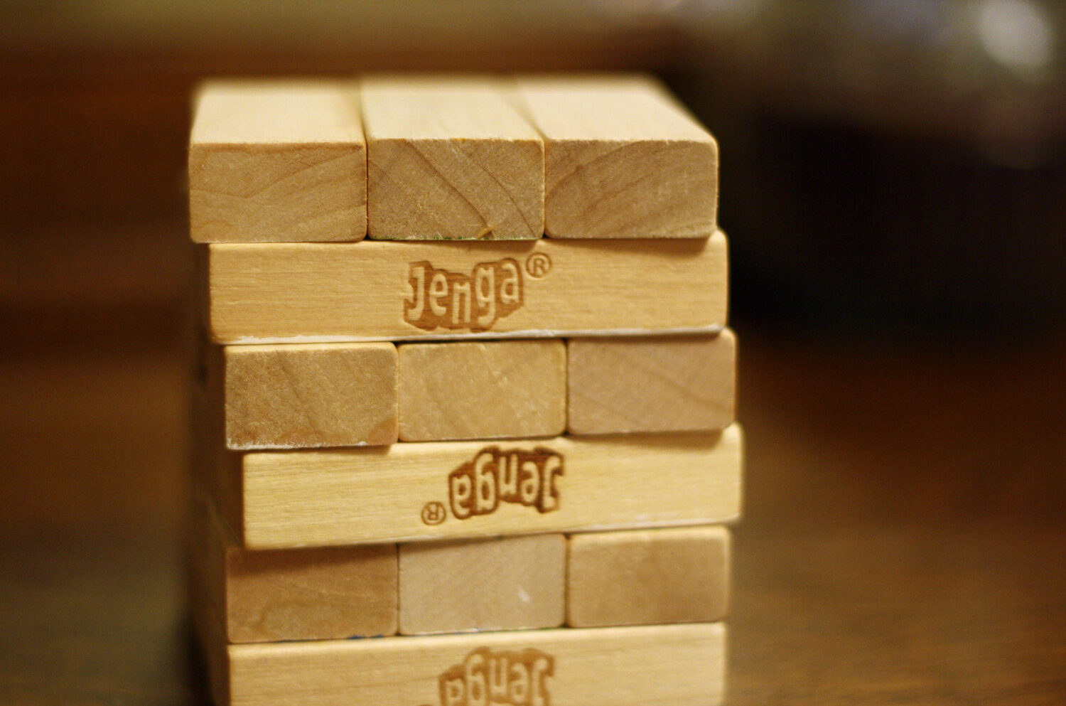 Wooden Stacking Blocks Drinking Game