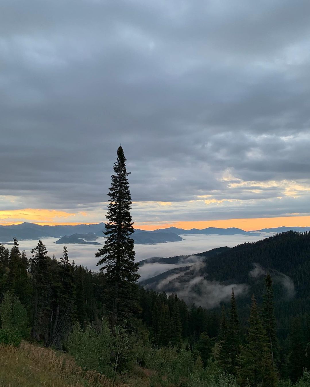 Sunrise near Jackson Hole, Wyoming